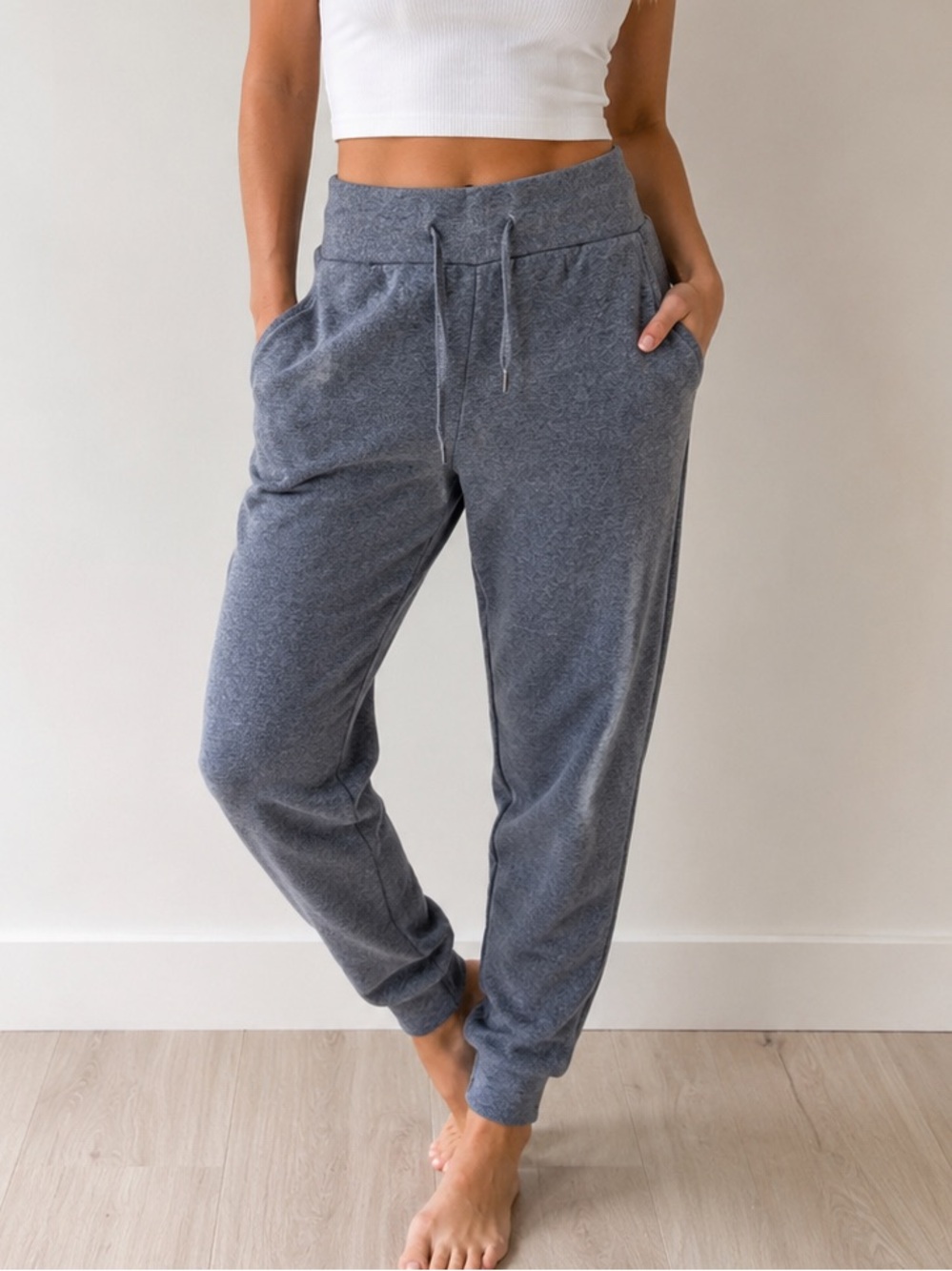 Buzz Women’s Charcoal Gray Drawstring Jogger Sweatpants Lounge Pants Size XL
